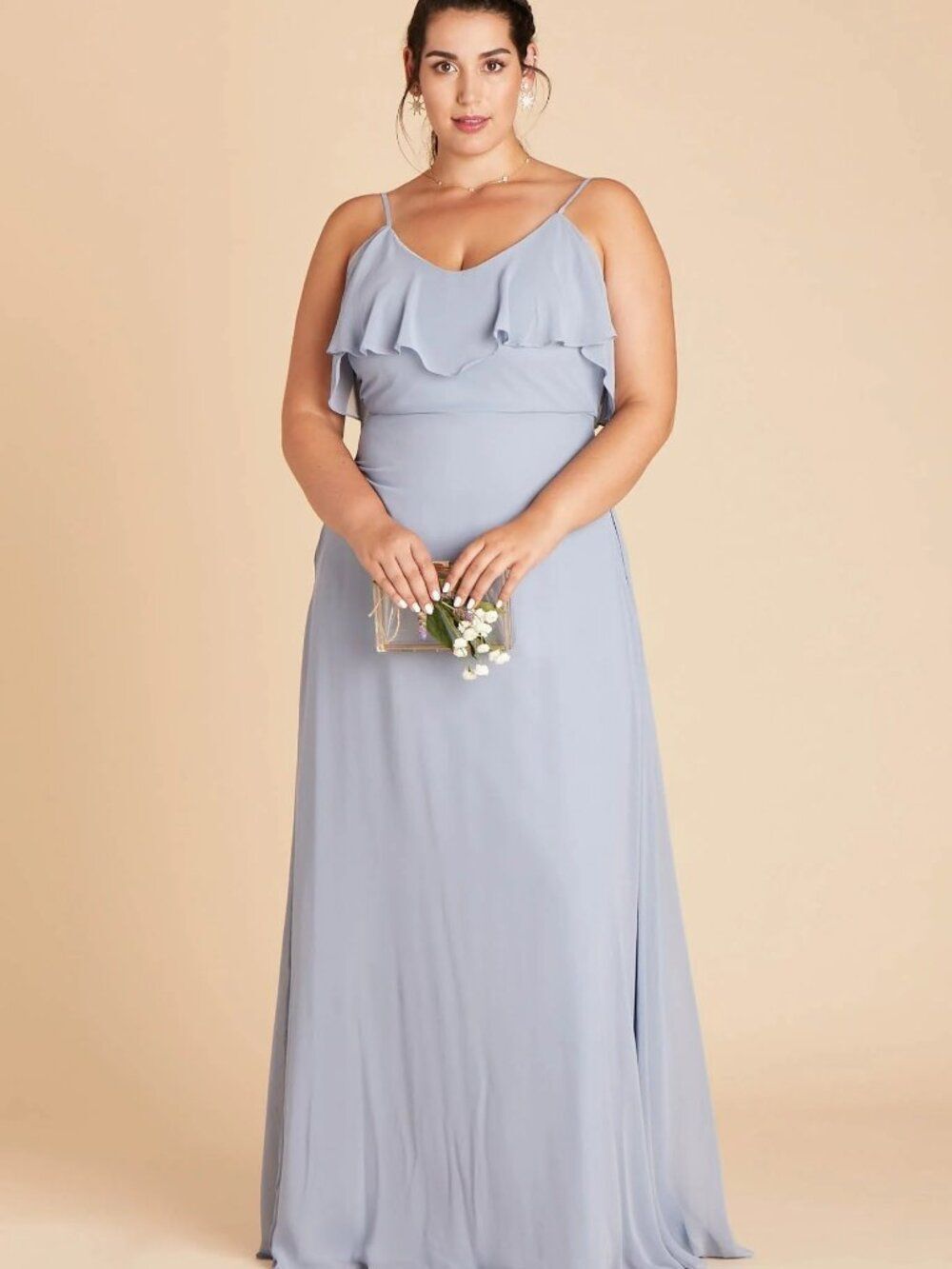 Birdy Grey | Jane Convertible Chiffon Dress | Dusty Blue | 1X